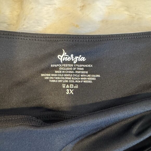 Inerzia Athleisure Skirt Skort Womens Size 3X Black Stretchy Comfy Golf Tennis - Picture 5 of 7